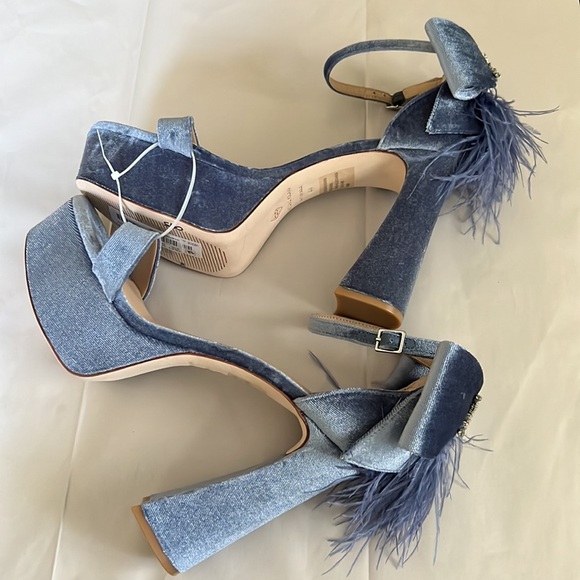 Antonio Melani Janie Velvet Platform Dress Sandals - Picture 7 of 12